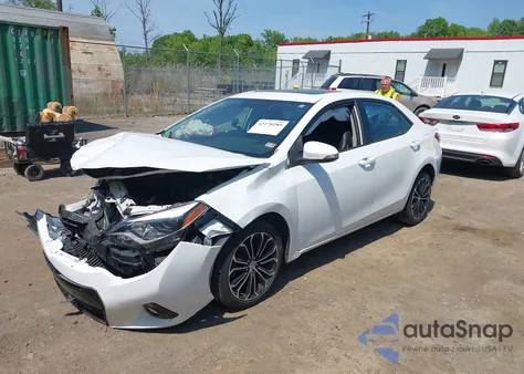 2016 Toyota Corolla S Premium z USA, uszkodzony, nr VIN 2T1BURHE6GC715530